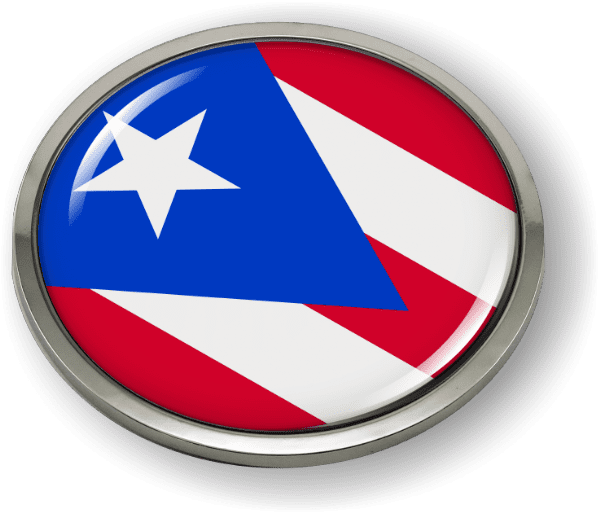 Puerto Rico - Flag - Country Emblem